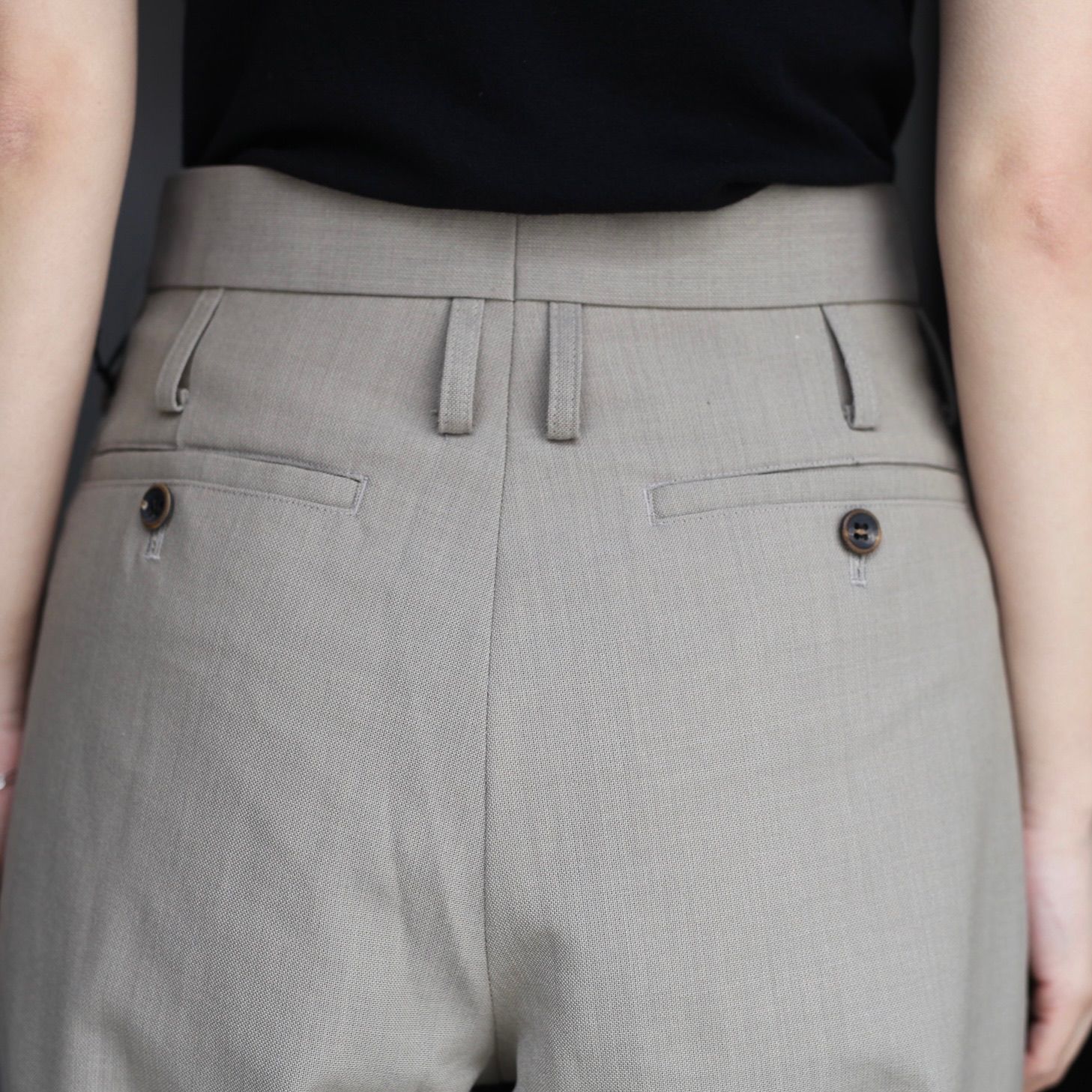 【残り一点】Double Inverted Tuck Trousers