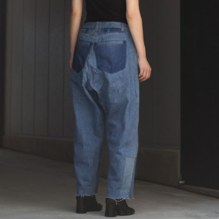 【残り一点】Reconstructed Super Baggy Slacks Denim_1(S)