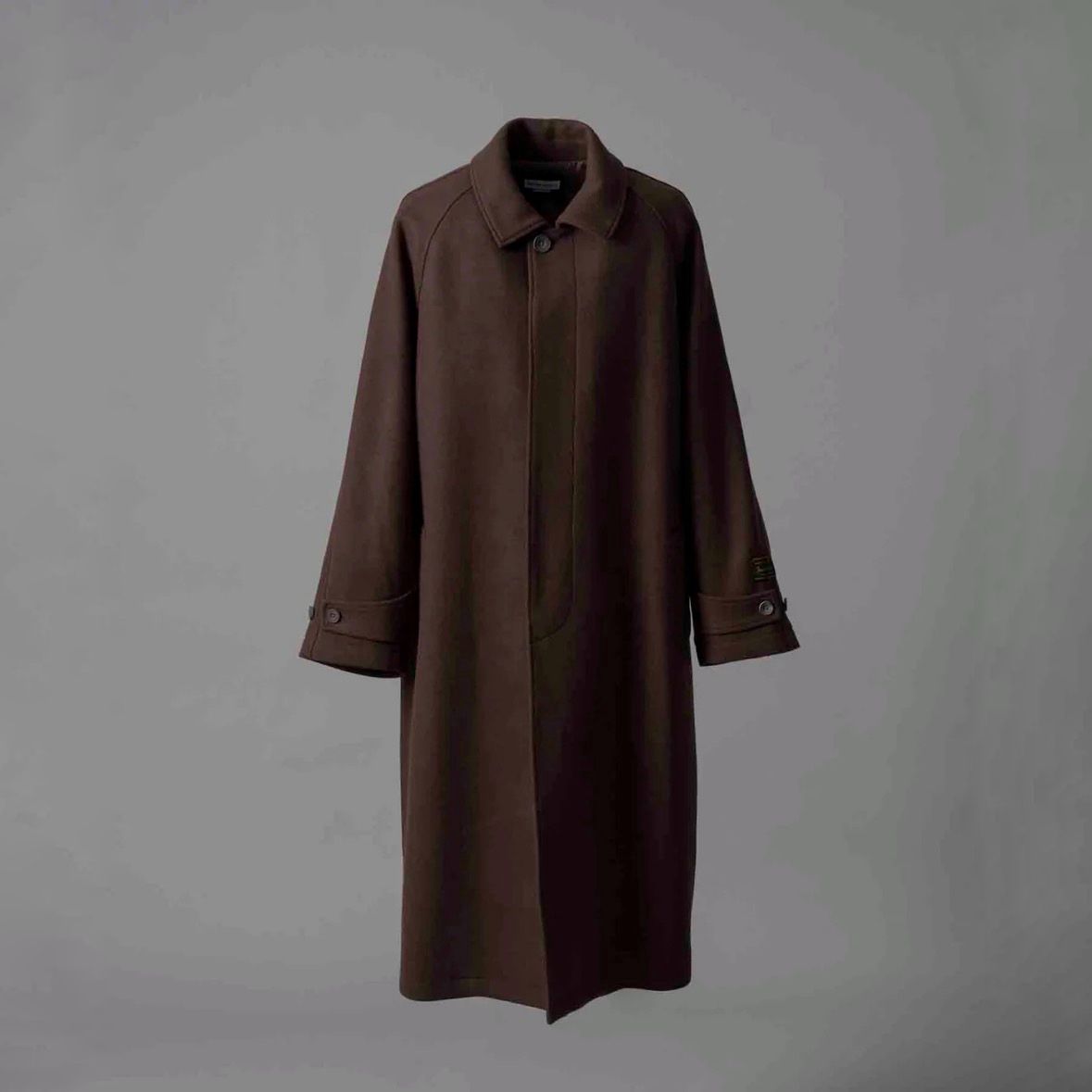 MAISON SPECIAL（メゾンスペシャル）の「《UNISEX》Super170s Prime-Over Melton Balmachan  Coat/プライムオーバーメルトンバルマカンコート【MAISON SPECIAL/メゾンスペシャル】（ステンカラーコート）」 - WEAR