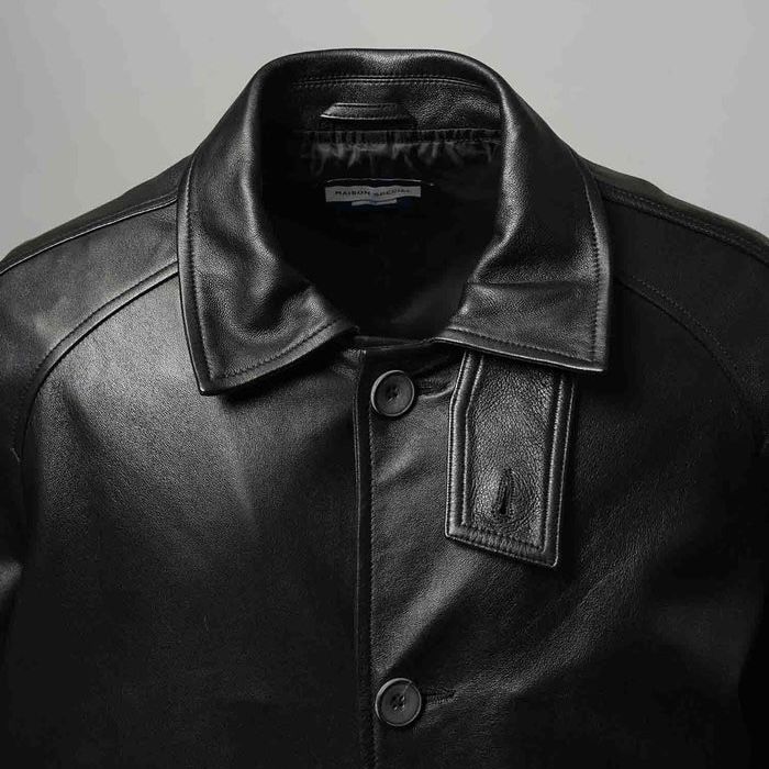 【残り一点】Sheep Leather Front Button Single Blouson