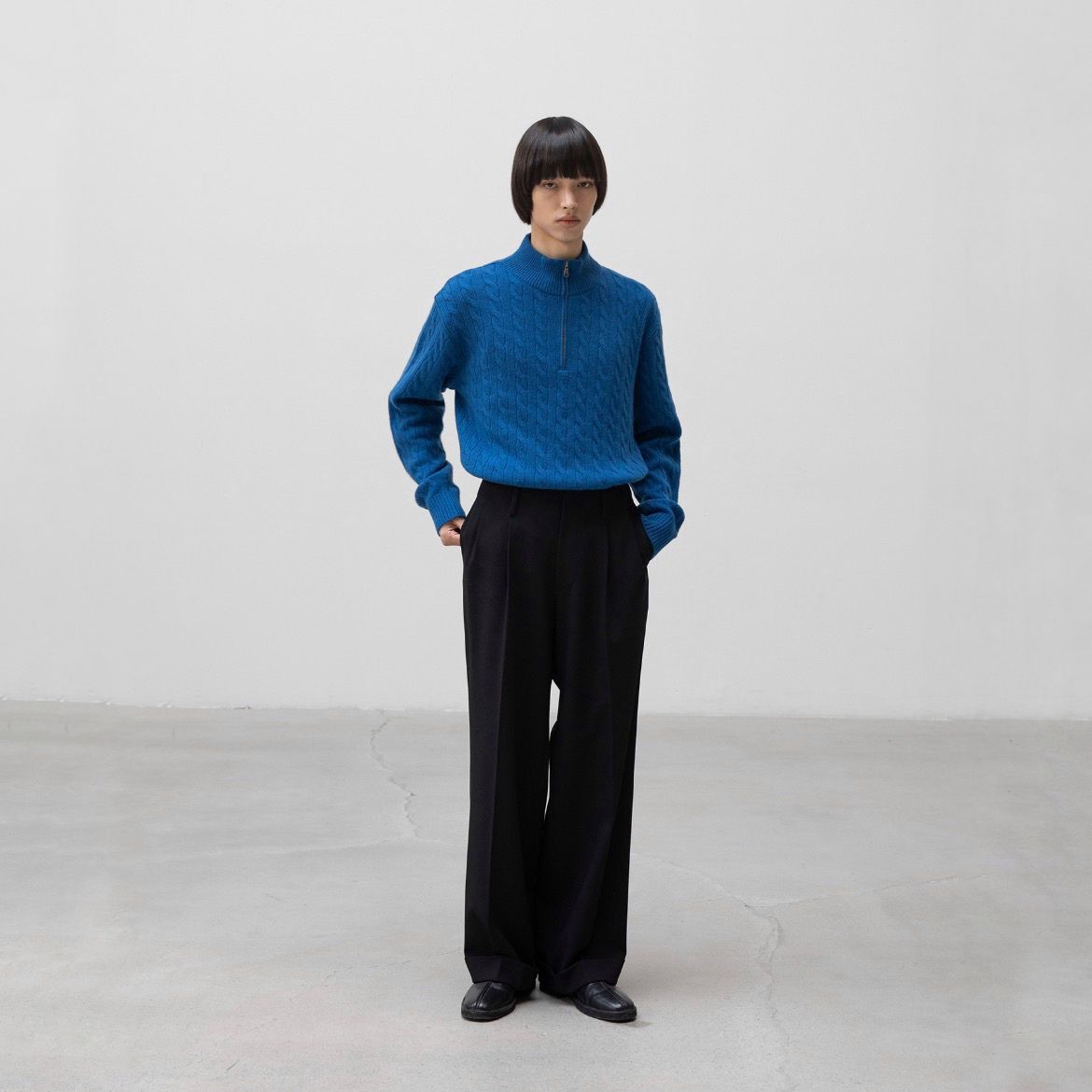 【残り一点】Flow Wide Turn-Up Pants