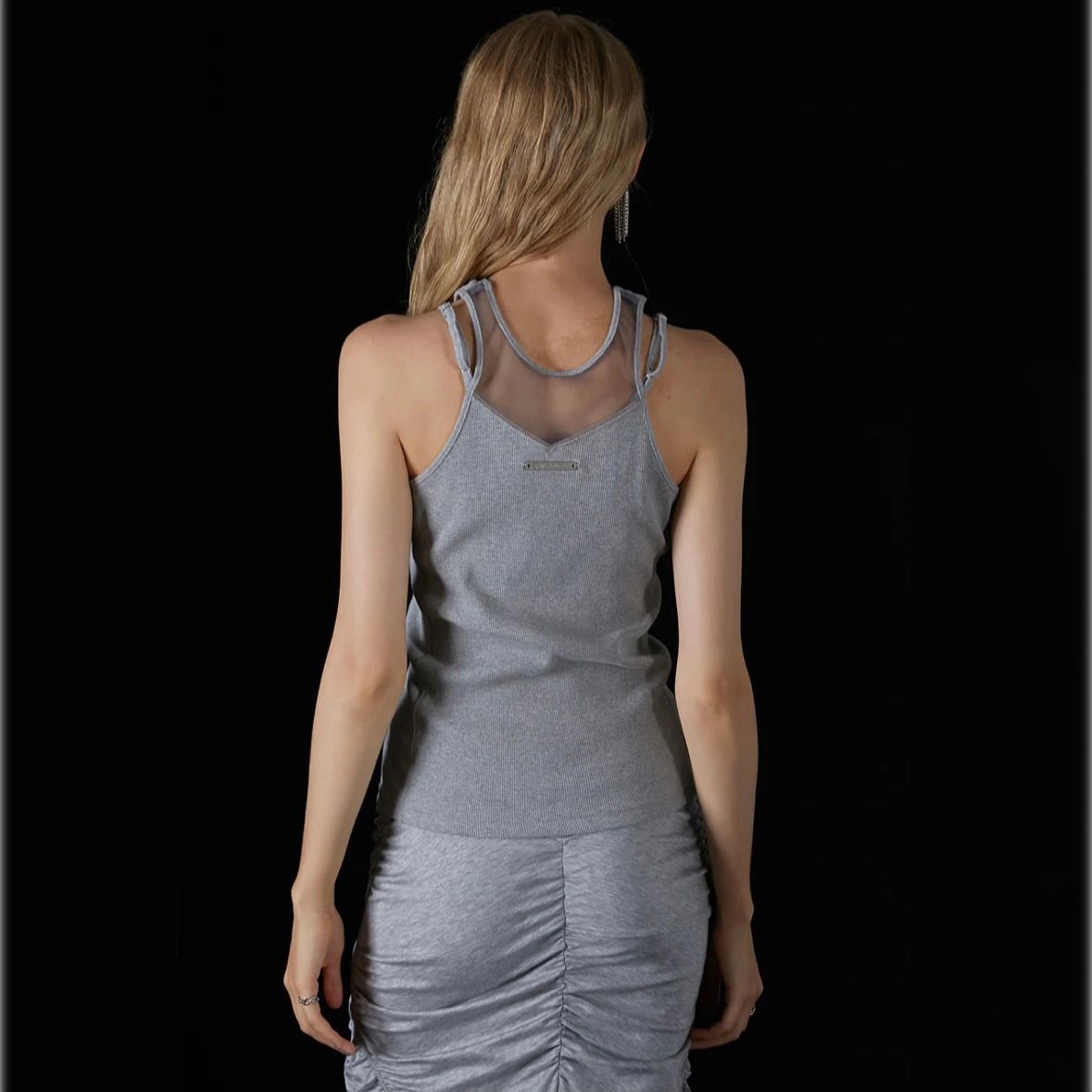 【残り一点】Front Logo Rib Tank Top