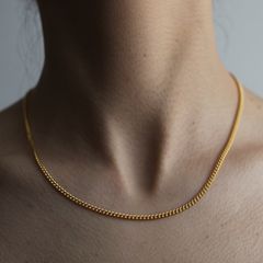 【お取り寄せ注文可能】Unisex Curb Chain Necklace 47