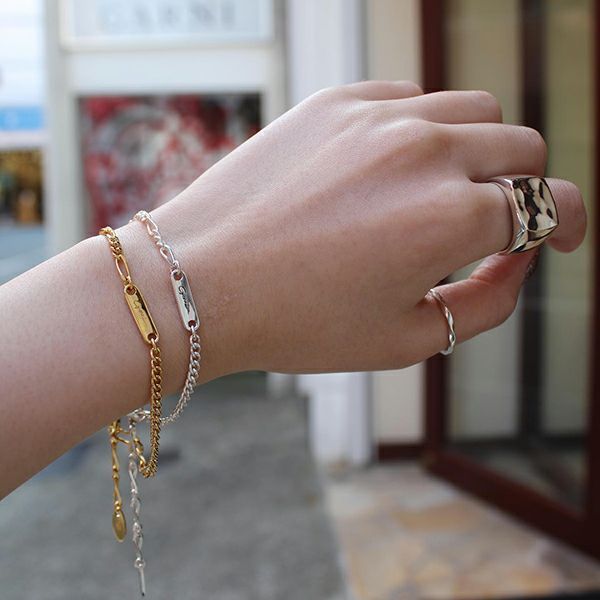 【お取り寄せ注文可能】Mix Chain Bracelet_No.1(SILVER)