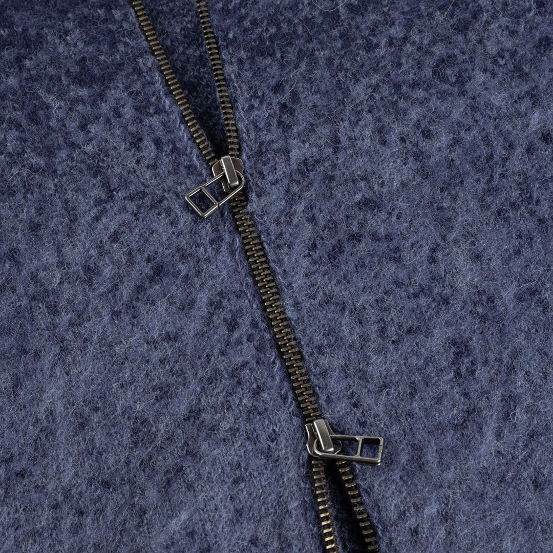 【残り一点】Mohair Double Zip Knit
