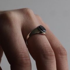 【残り一点】Signet Oval Ring S(ZEBRA JASPER)