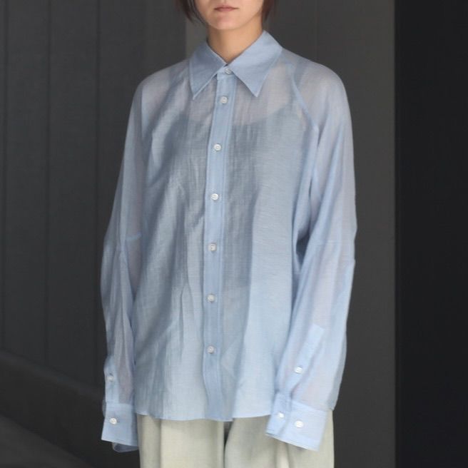 【残り一点】Semi Sheer French Seam Shirt