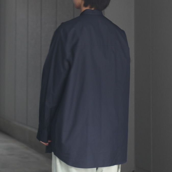 【残り一点】Suvin Broad Band Collar Shirt