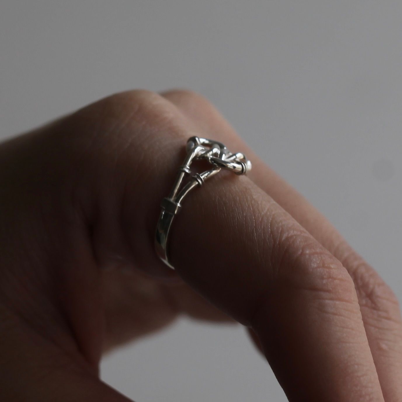 【残り一点】Vintage Vertical Knot Ring