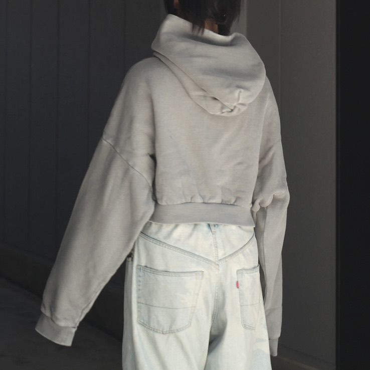 【残りわずか】Cropped Heavy Hood