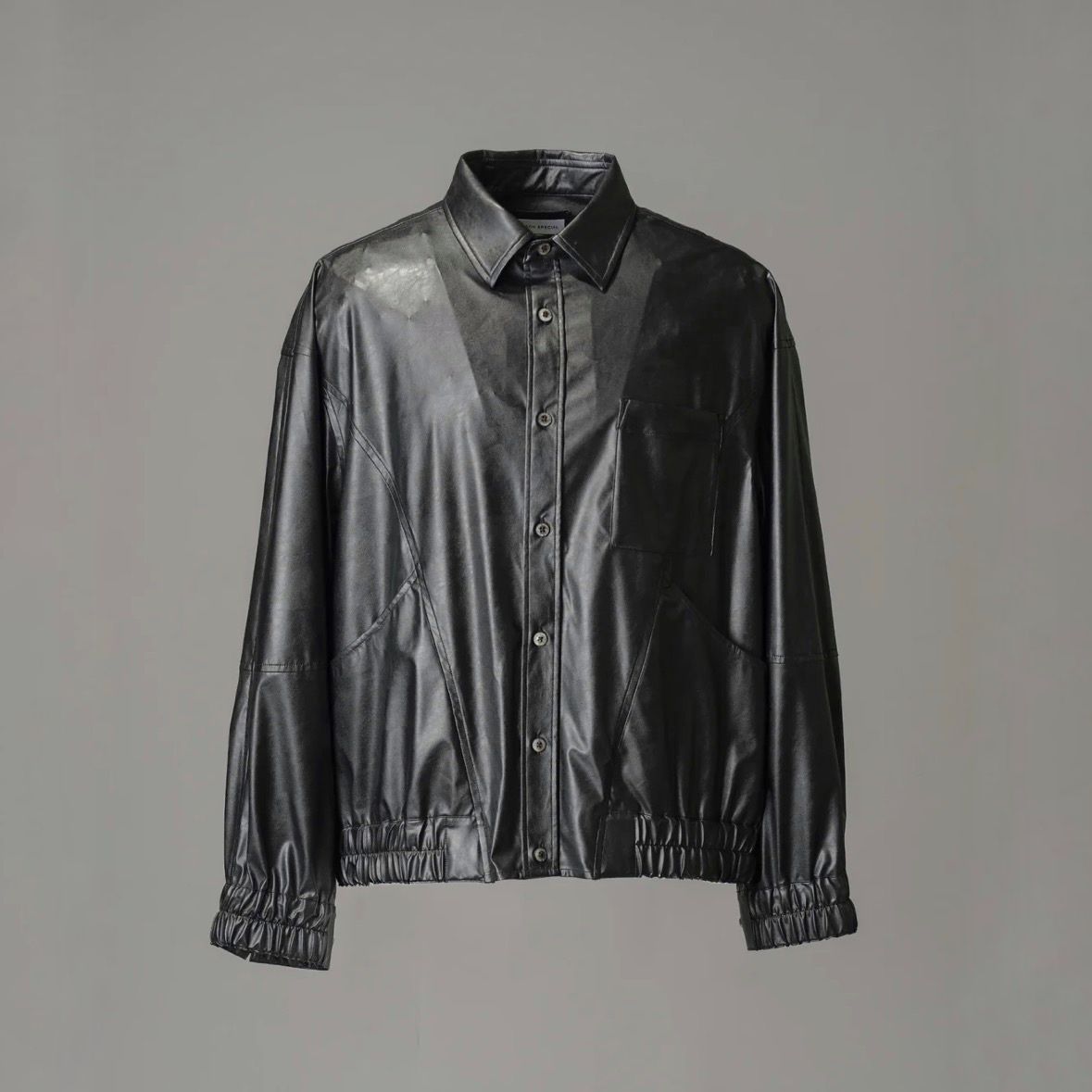 【残り一点】Curve Change Light Eco Leather Shirt