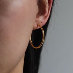 【再販売通知受付可能】Senorita Hoop 2.5cm(GOLD)
