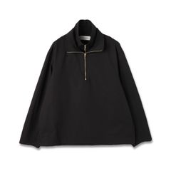 【残り一点】Stretch Double Cloth Layered Stand Collar Pullover