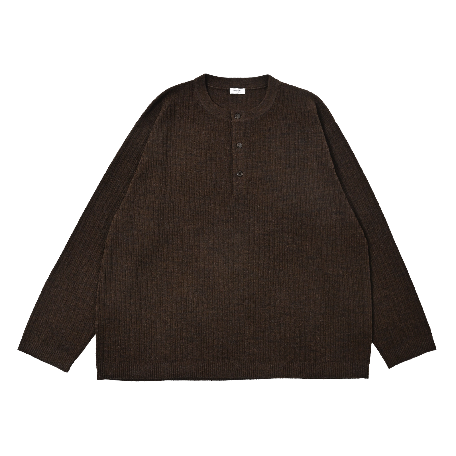 【残り一点】Rib Pattern Henry Neck PO