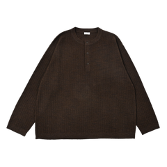【残り一点】Rib Pattern Henry Neck PO