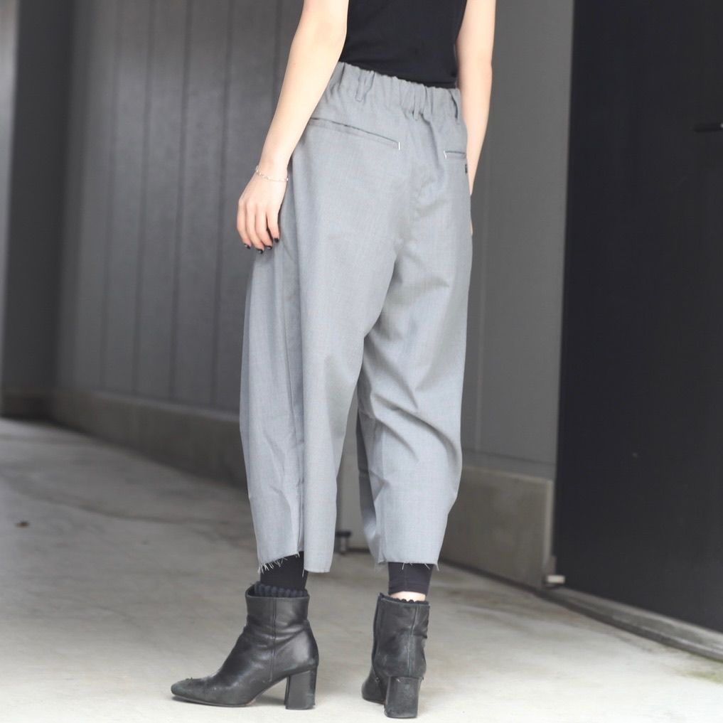 【残り一点】ウォッシャブルツイルワイドパンツ