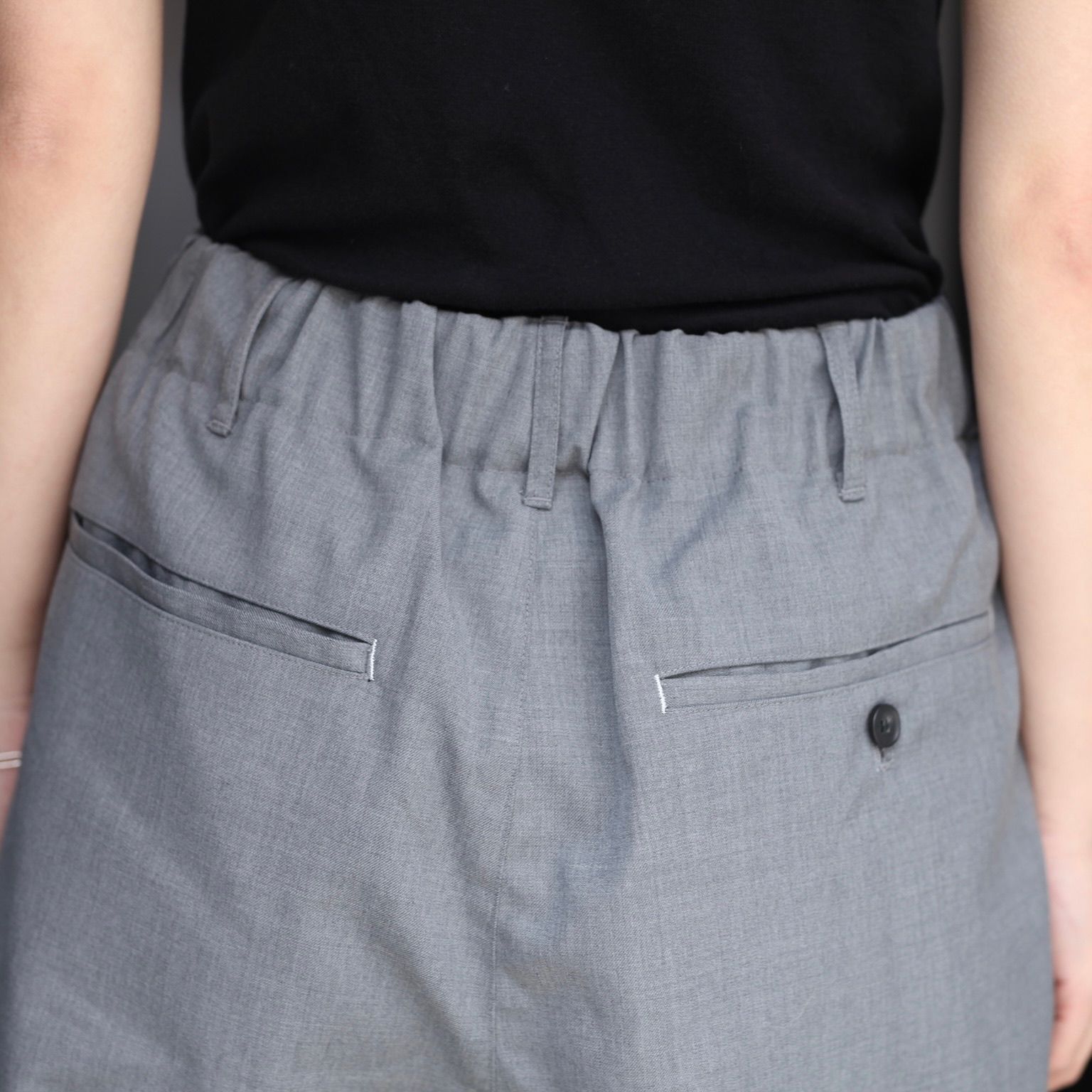 【残り一点】ウォッシャブルツイルワイドパンツ