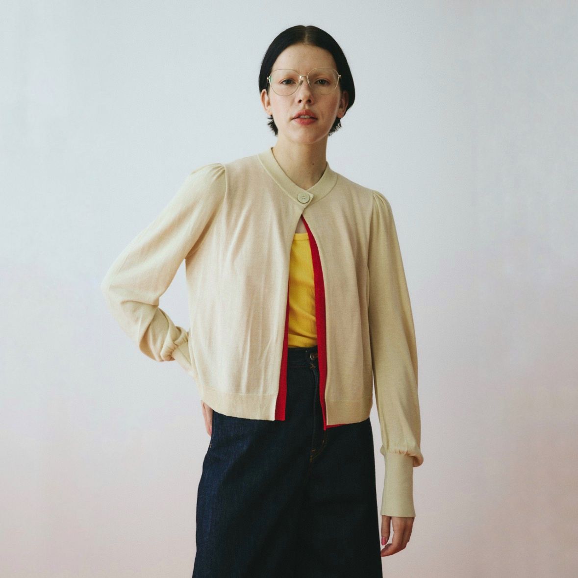 【残り一点】Layered Knit Cardigan