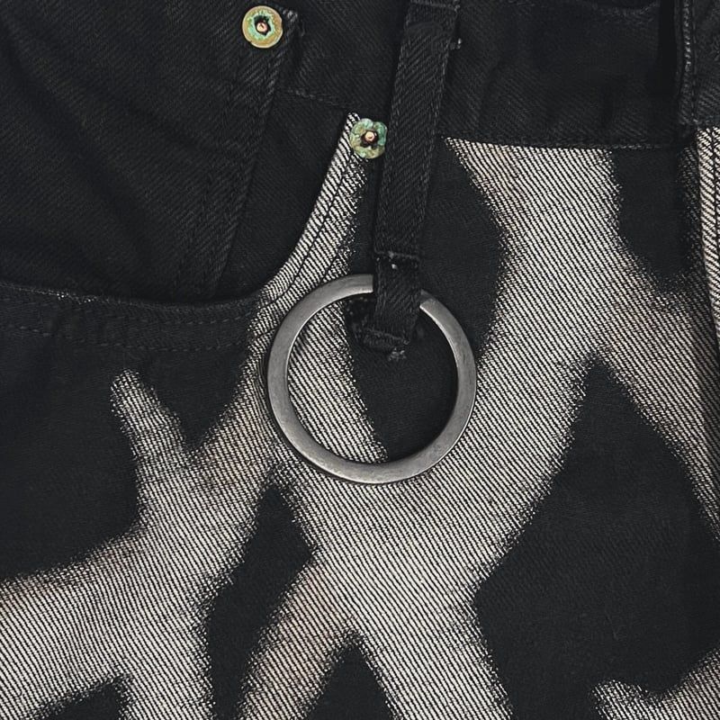 【残りわずか】Cut Off Heavy Short Wide Jeans(DISCHARGE PRINTED ASAT CAMO)