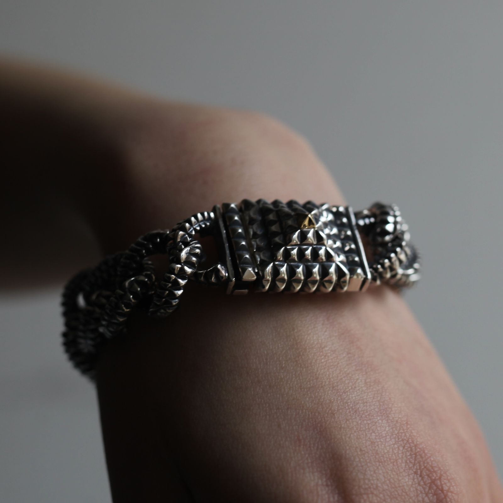 【お取り寄せ注文可能】Cuban Chain Bracelet(SILVER×GOLD)