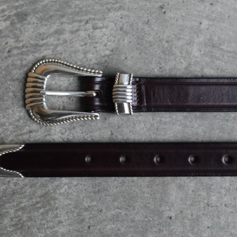 【残りわずか】3-Piece Silver Buckle Belts(HAVANA×NICKEL)