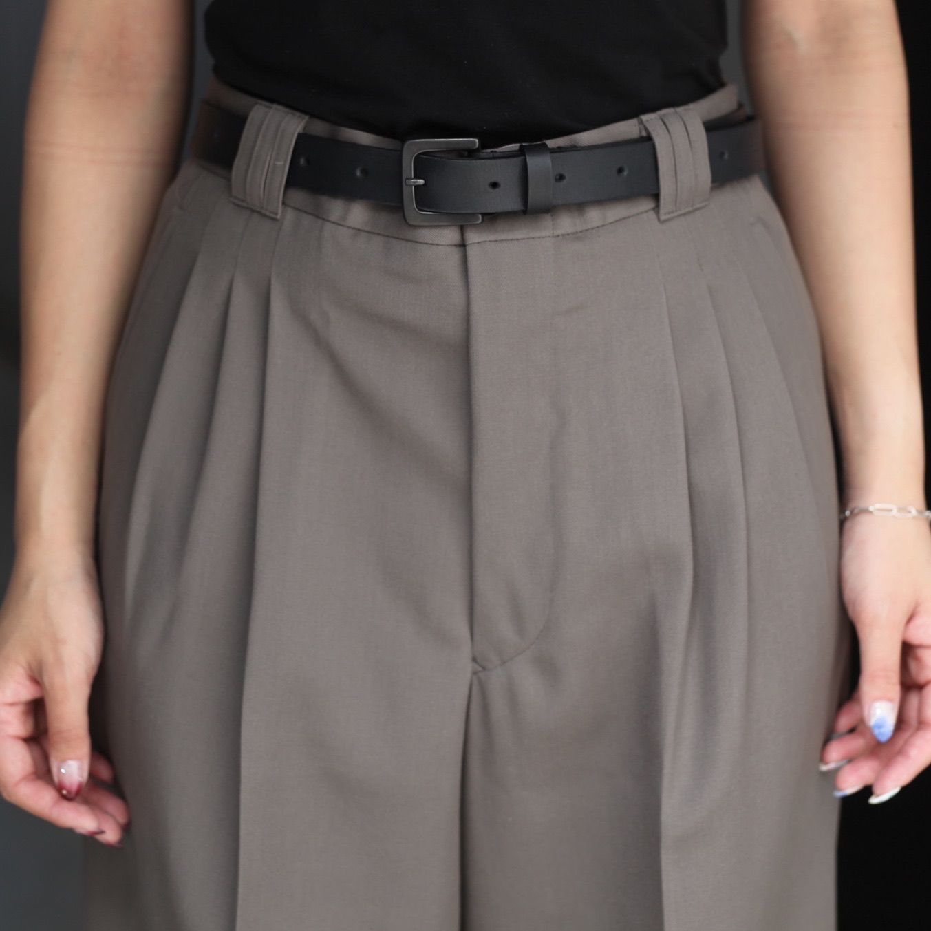 【残り一点】3pleated Wide-leg Trousers