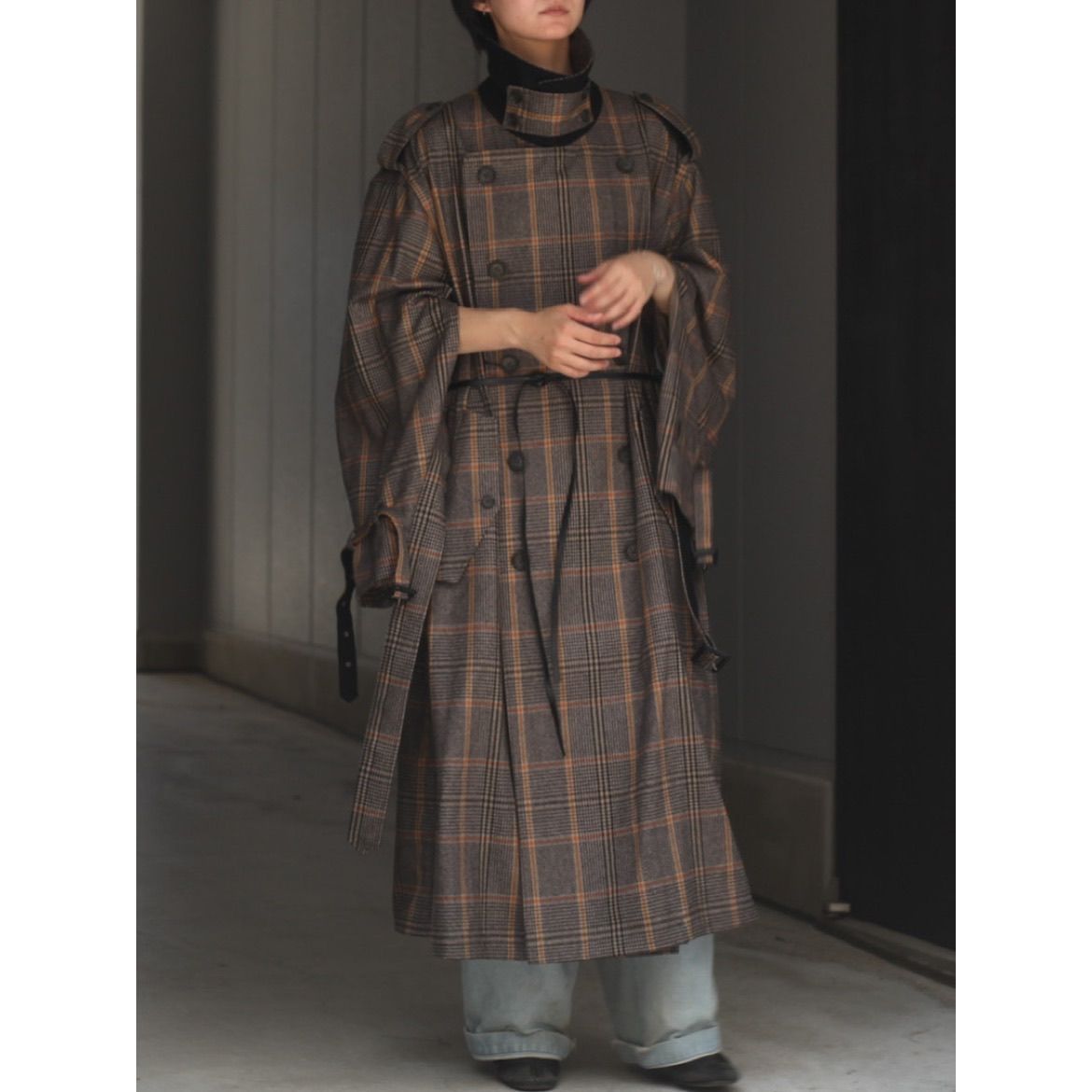 stein - 【残りわずか】Oversized Double Lapeled Trench Coat ...