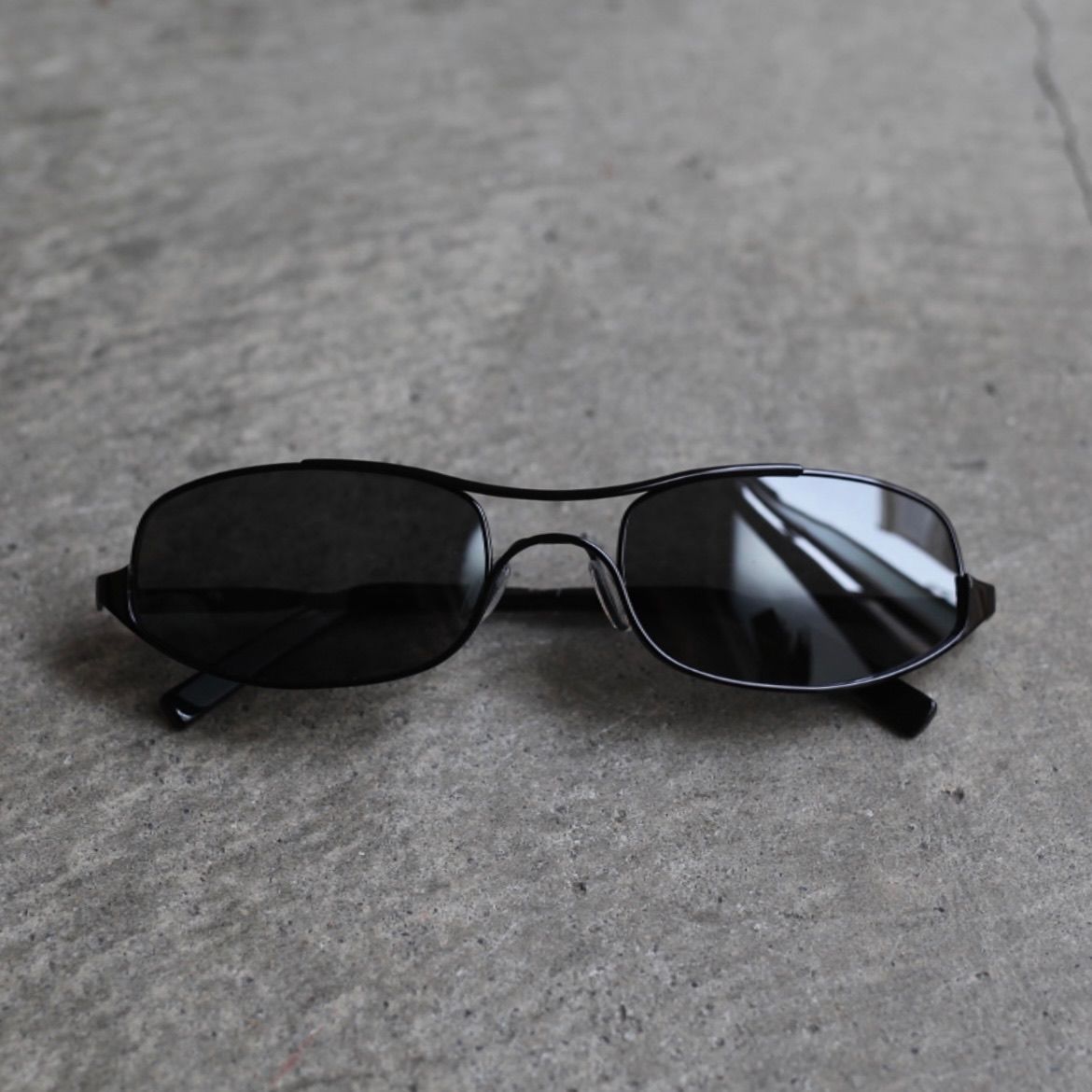 NO MAINTENANCE - 【残り一点】Blue Wire Frame Sunglasses