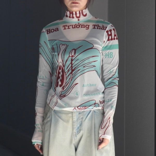 【残り一点】Graphic Mesh Top A