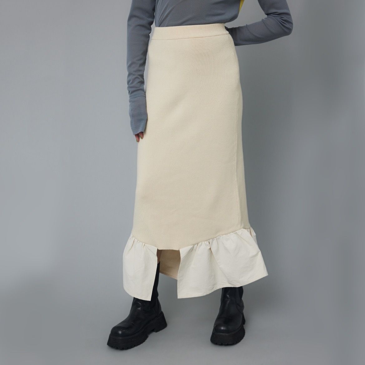 【残りわずか】Knit Frill Skirt