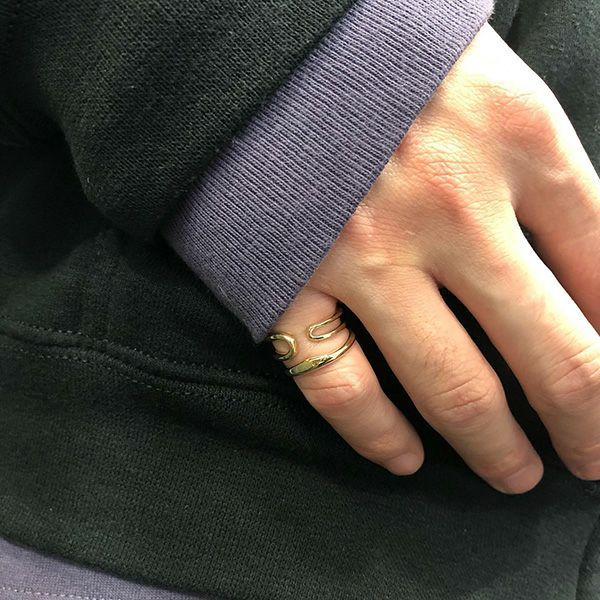 【お取り寄せ注文可能】K10 Narrow Ring_No.2(GOLD)