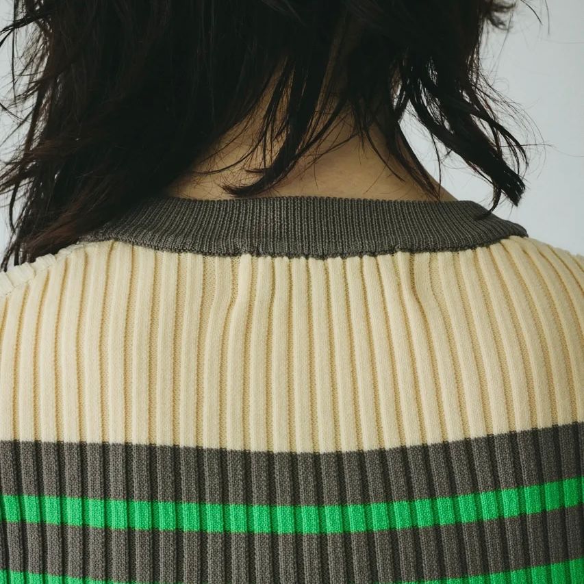 【残り一点】Randam Border Knit Tops