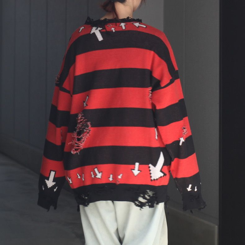 【残りわずか】Damage Alert Knit