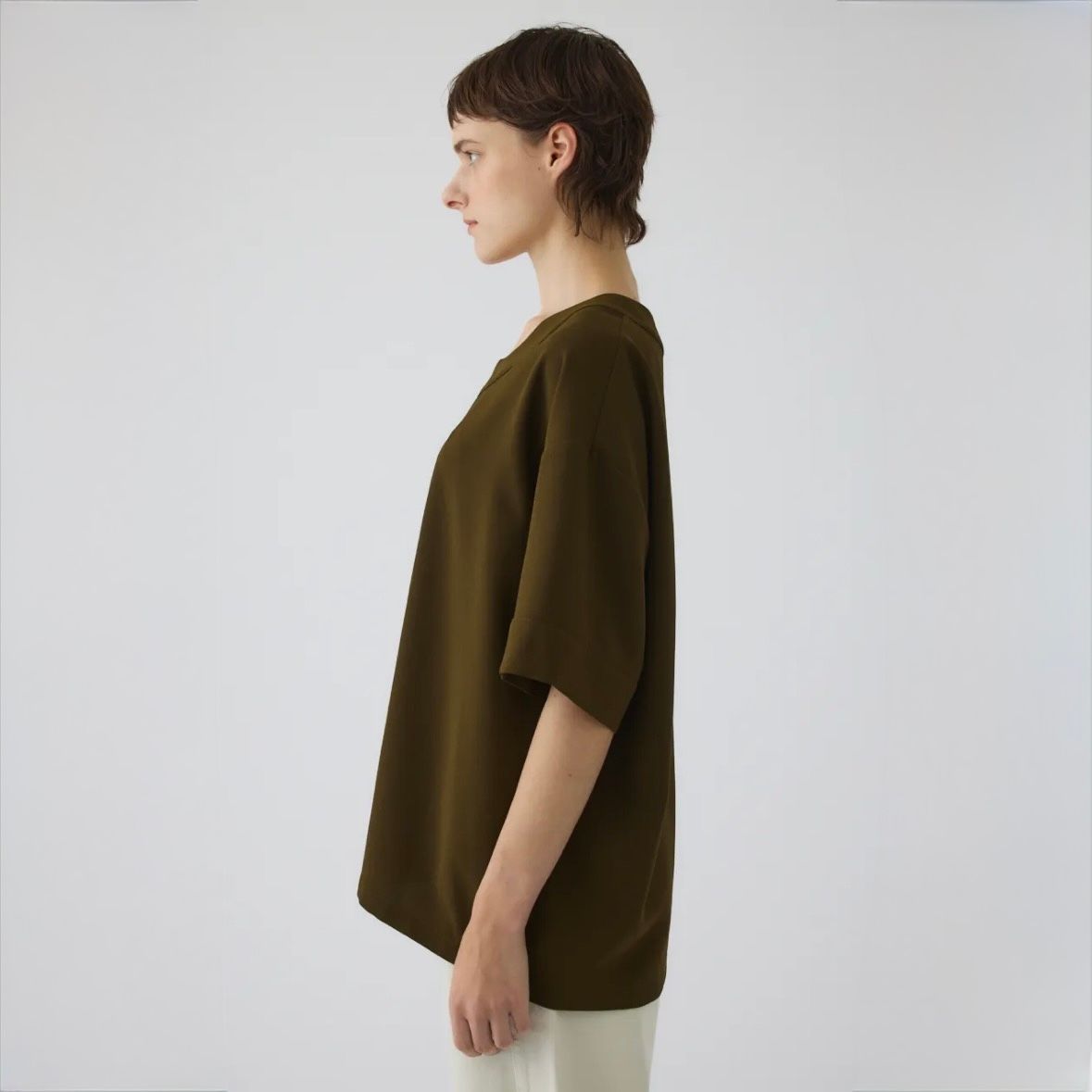 【残り一点】Georgette U-Neck Tops