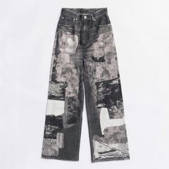【残り一点】Patchwork Print Denim