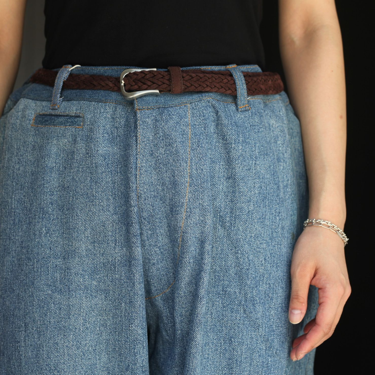 【残り一点】Reconstructed Super Baggy Slacks Denim_3(L)
