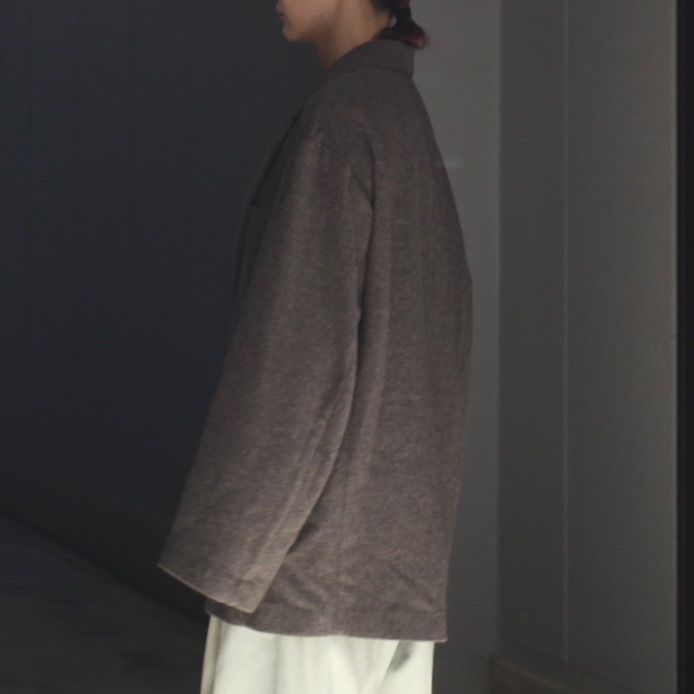 【残り一点】Wool/Cashmere Fleece Single Breasted Jacket