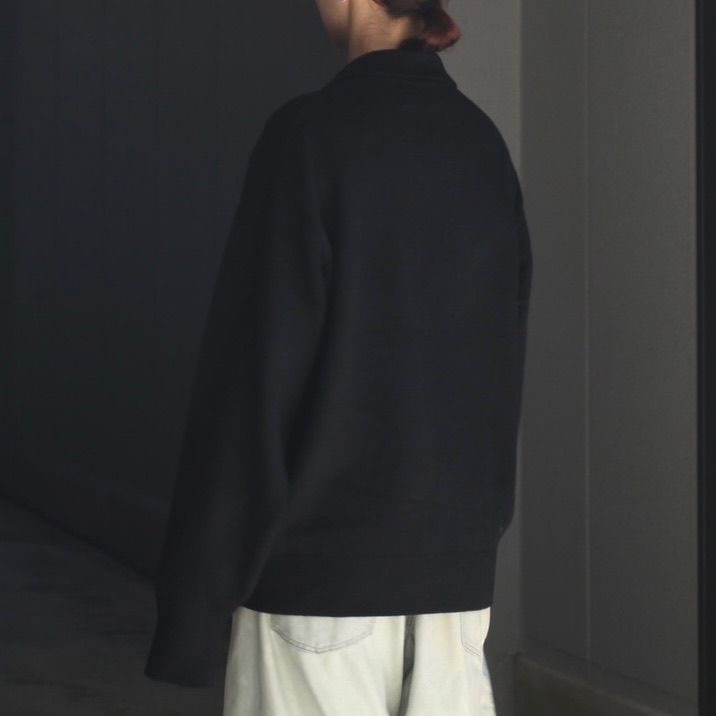 【残りわずか】Extra Fine Wool Knit Skipper LS