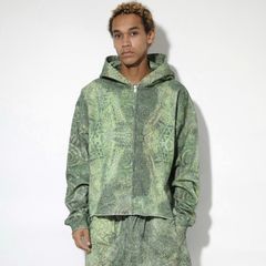 【残り一点】Cut Off Wide Zip Sweat Hoodie