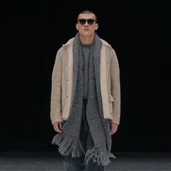 【残り一点】Baby Alpaca Big Waffle Long Stole
