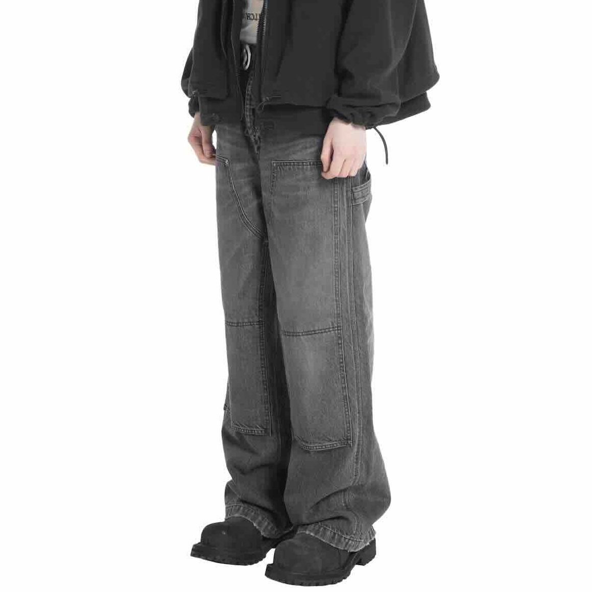 【残りわずか】Vintage Washed Painter Denim Wide Pants