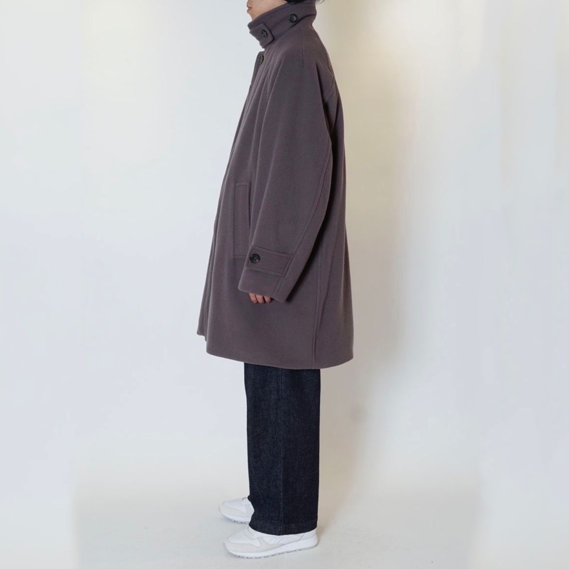 素材ウールevcon / wool stain collar coat