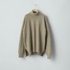 【残り一点】Wool/Alpaca Milled Knit Turtle Neck LS