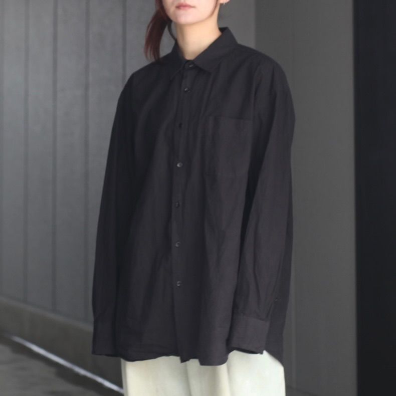 【残り一点】Regular Collar Shirt(MAX HIGH COUNT TYPEWRITER)