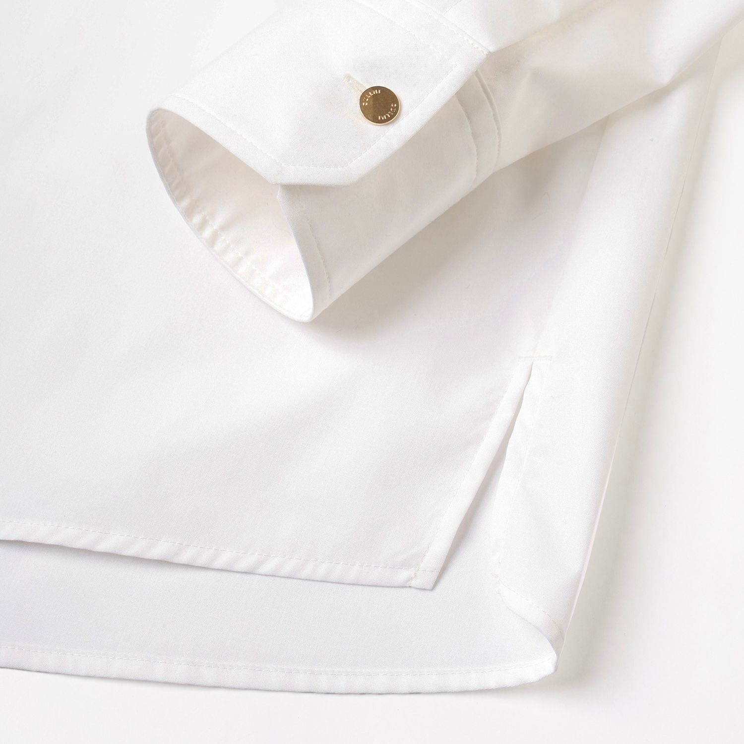 【残り一点】High Count Broad Front Fly Embroidery Patch Shirt