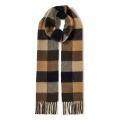 【残り一点】Lambswool Tattersall Scarf