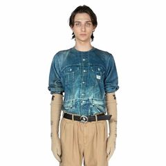 【残り一点】Tuck In Denim Transcription Knit