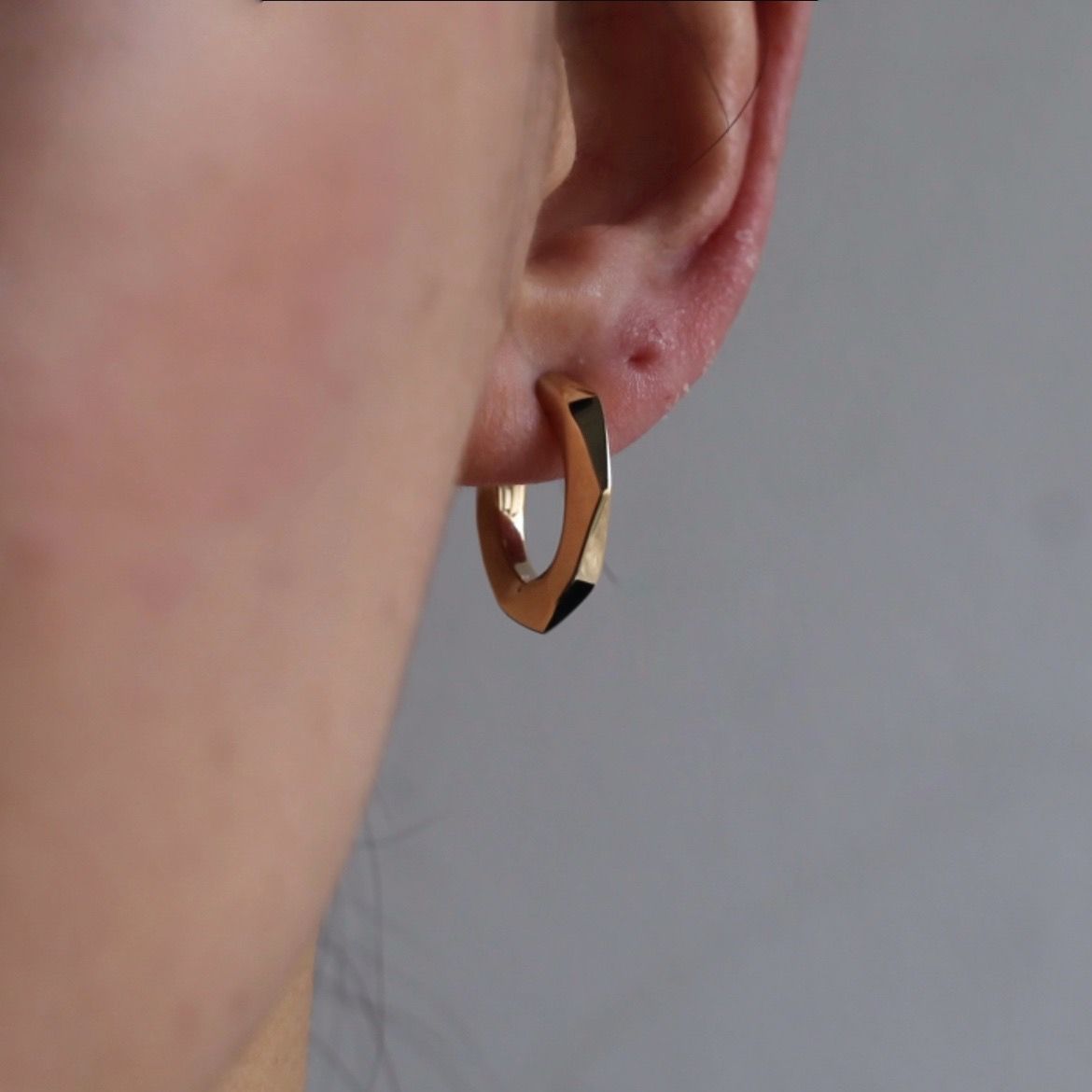 【お取り寄せ注文可能】K10 Crockery Earring_L(GOLD)