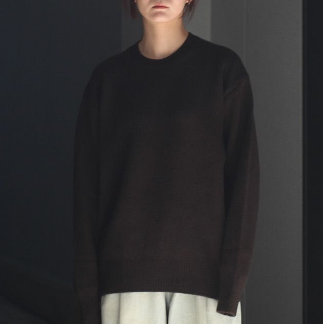 【残りわずか】Extra Fine Wool Warm Knit Crew Neck LS