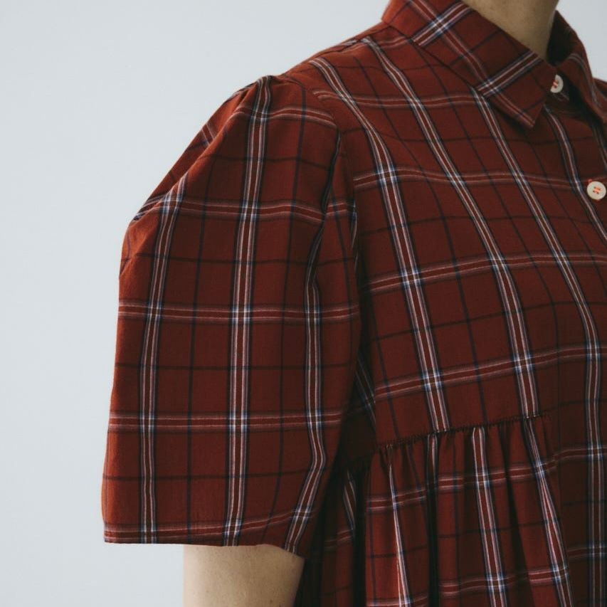 【残り一点】Side gather Aline blouse
